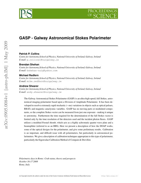 galway astronomical stokes polarimeter|The Galway Astronomical Stokes Polarimeter: An All.